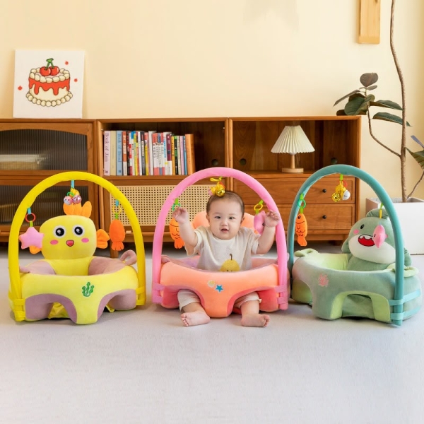 Siège de Soutien Bébé en Peluche avec Arche de Jeux